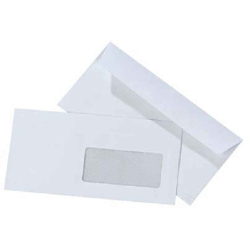 envelope com janela transparente