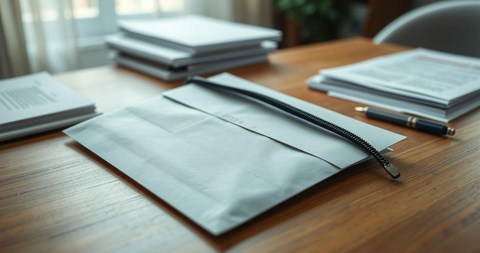 Envelope com fecho zip é prático e seguro para organização