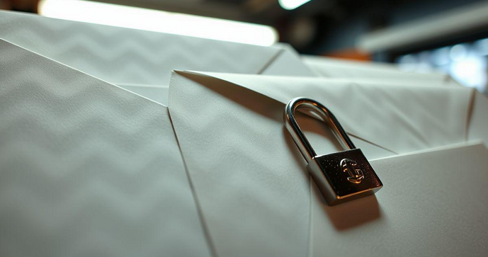 Envelope de segurança personalizado para proteção e privacidade